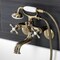 Kingston Brass KS226AB Wall Mount Tub Faucet with Hand Shower, Antique Brass KS226AB - alternate 2